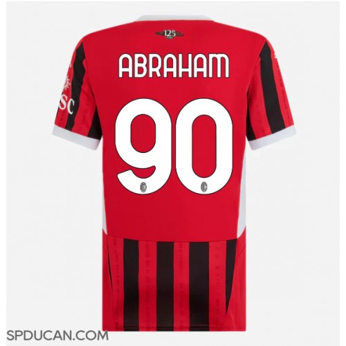 Zenski Nogometni Dres AC Milan Tammy Abraham #90 Domaci 2024-25 Kratak Rukav